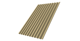 Профнастил С21R 0,4 PE RAL 1014 слоновая кость