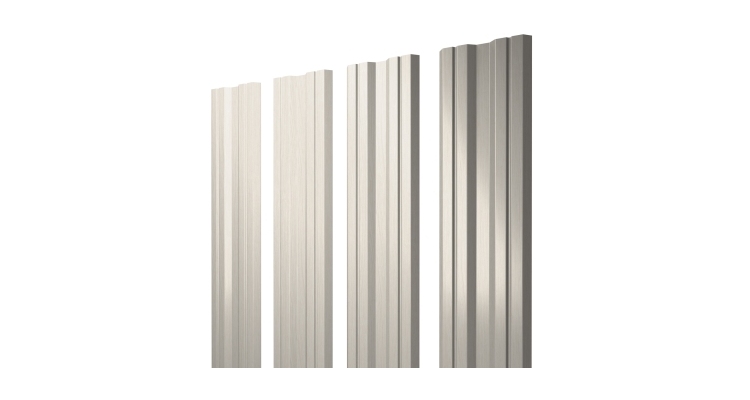 Штакетник Twin с прямым резом 0.45 Print Elite Milky Wood TwinColor