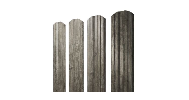 Штакетник Twin фигурный 0.45 Print Elite Nordic Wood TwinColor