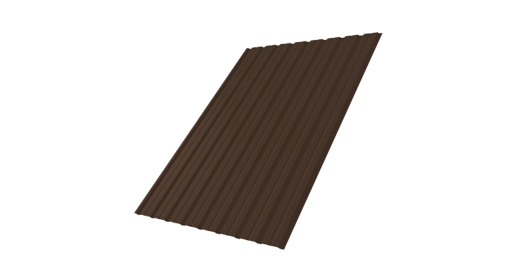 Профнастил С10В 0.45 PE-Double с пленкой RAL 8017 шоколад