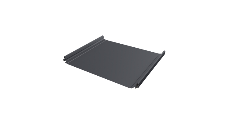 Кликфальц Pro Grand Line 0,5 Satin с пленкой на замках RAL 7024 мокрый асфальт