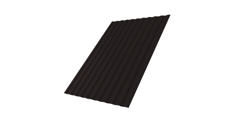 Профнастил С8А 0,45 PE-Double RAL 9005 черный