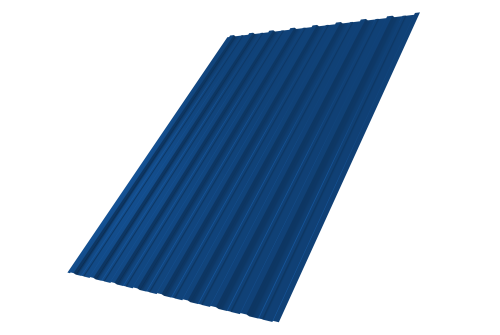 Профнастил С10A 0,45 PE RAL 5005 сигнальный синий