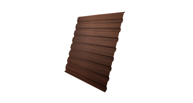 Профнастил С20A 0.45 Print Elite Choco Wood TwinColor