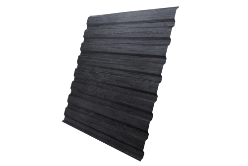 Профнастил С20A 0.45 Print Premium Grey Wood TwinColor