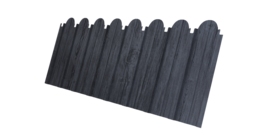 Профнастил C10A фигурный 0.45 Print Premium с пленкой Grey Wood TwinColor