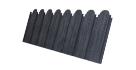 Профнастил C10B фигурный 0.45 Print Premium с пленкой Grey Wood TwinColor
