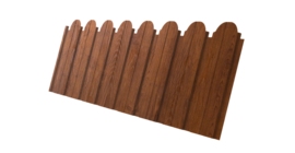 Профнастил C10B фигурный 0.4 Print Premium с пленкой Golden Wood Fresh TwinColor