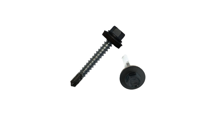 Саморез по металлу Daxmer 5.5х32 (250шт) сверло №5, RAL 7024