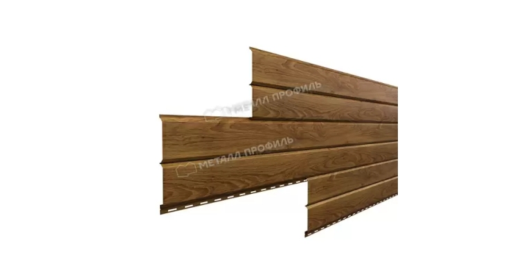Сайдинг Металл Профиль Lбрус-15х240 (ECOSTEEL_MA-01-МореныйДуб-0.5)