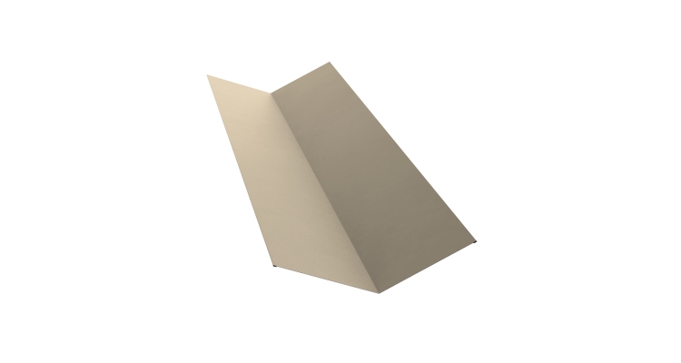 Планка ендовы верхней 145х145 0,45 Drap TX RAL 1015 светлая слоновая кость (2м)