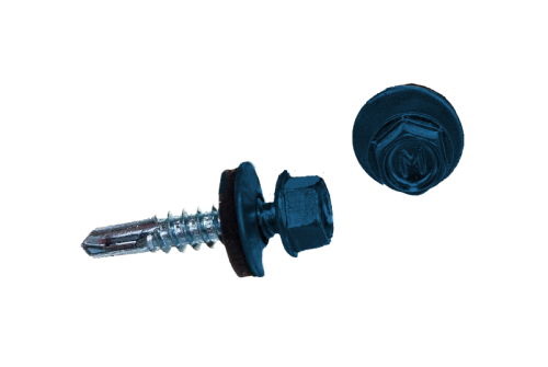 Саморез по металлу Daxmer 5,5х25 RAL 5005 (250) сверло №3