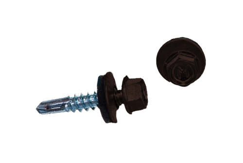 Саморез по металлу Daxmer 5,5х25 RAL 8017 (250) сверло №3