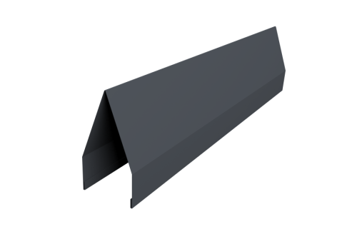 Ламель забора жалюзи Tokyo 0,45 Drap-double TX с пленкой RAL 7024 мокрый асфальт