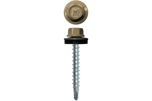 Саморез кровельный Daxmer 4,8х29 RAL 1014 (250) сверло №1