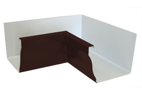 Угол желоба внутренний Vortex Matt 90гр 127мм RAL 8017